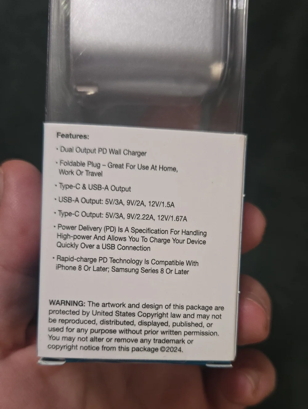 PowerXcel Dual Port PD Wall Charger - Silver